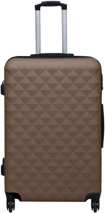 Actual product image VidaXL Hard Shell Trolley, Brown (Hand luggage (up to 50 litres), L (90 - 115l))