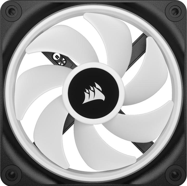 Actual product image Corsair iCUE LINK QX120 RGB 120 mm PWM fan (black, starter kit) (120 mm, 3 x)