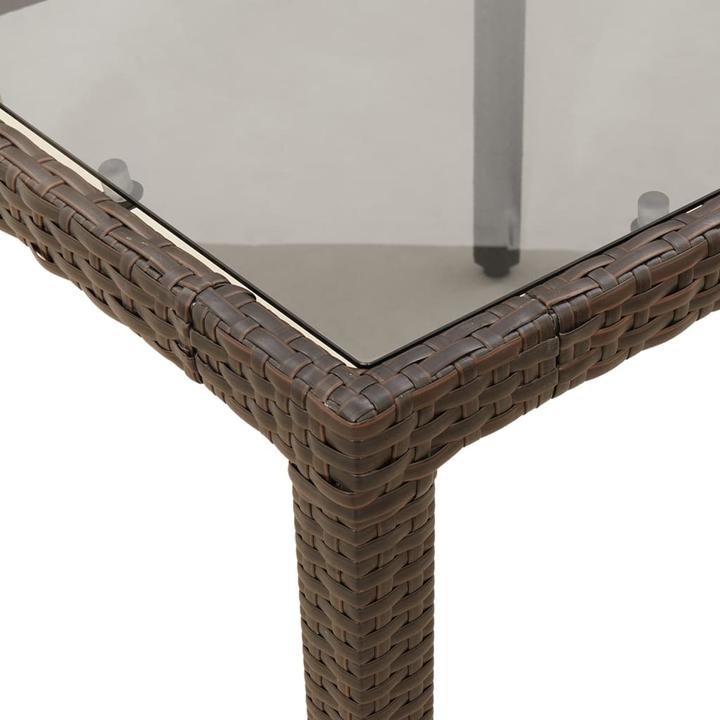 Immagine prodotto VidaXL Gartentisch mit Glasplatte (90 cm)