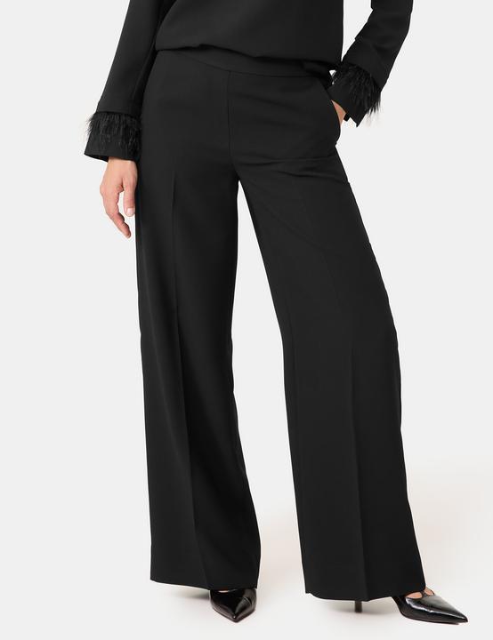 Image du produit Gerry Weber Elégant pantalon à enfiler à jambes larges pantalon tissu/combi long - 64246 (42)