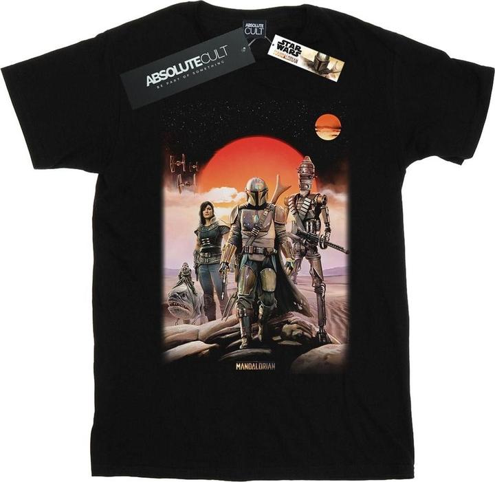 Immagine prodotto Star Wars The Mandalorian Warriors Maglietta Ampia Donna (4XL)