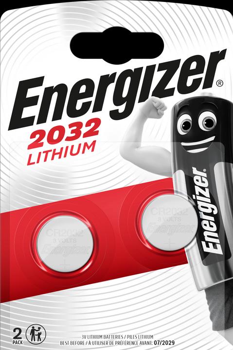 Energizer CR2032 Litio (2 pz., CR2032, 235 mAh)