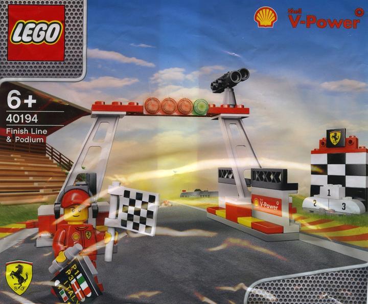 Actual product image LEGO Shell V-Power Collection Finish Line & Podium Polybag (40194)