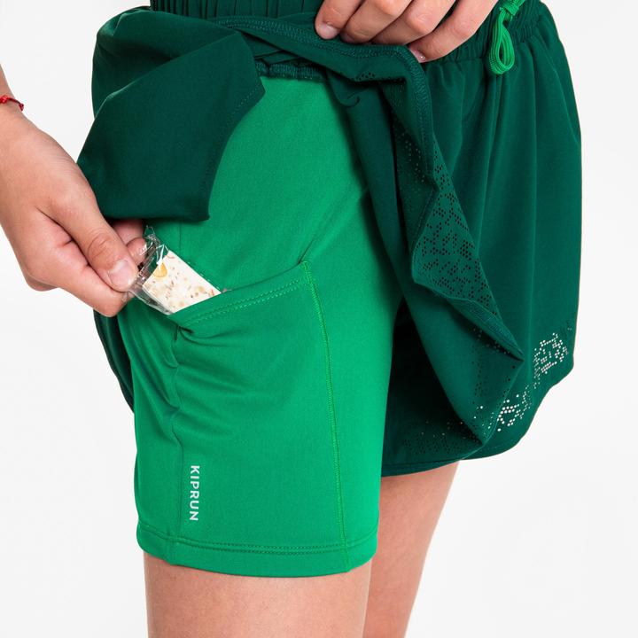 Produktbild Kiprun Laufshorts Mädchen atmungsaktiv - Dry + 900 grün (10, 11, 12)