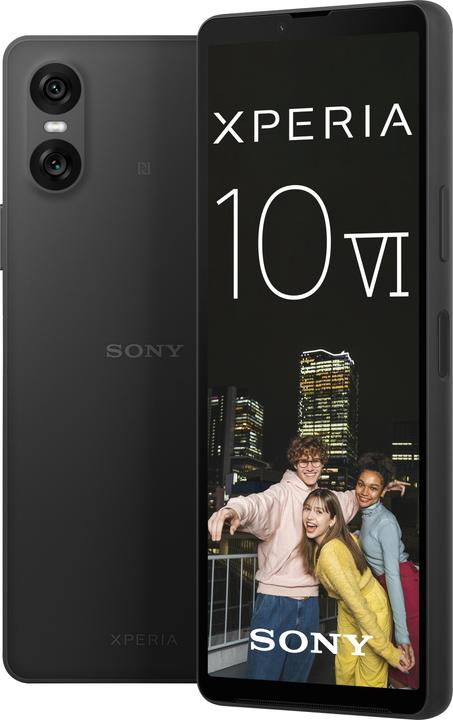 Sony Xperia 10 VI (128 GB, Black, 6.10", SIM + eSIM, 48 Mpx, 5G)