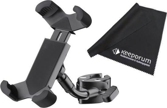 Produktbild K&M K-M 19755 Smartphone-Halter mit Klemme und Tuch