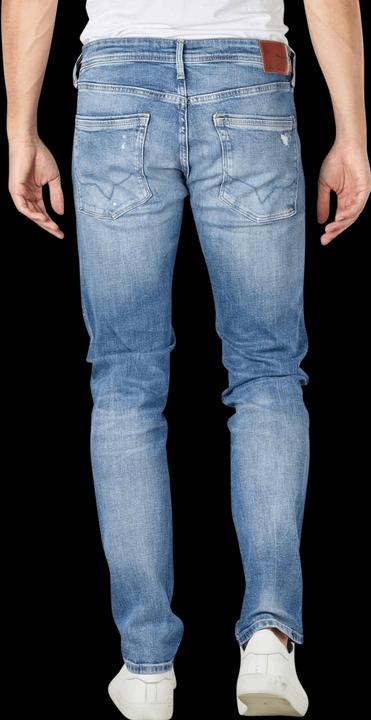 Actual product image Pepe Jeans Stanley Destroyed Tapered Fit Medium Blue (W29/L32)