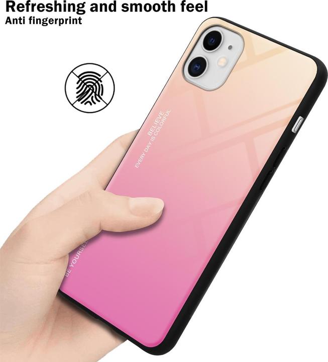 Image du produit Cadorabo Couverture en verre TPU 2 couleurs (Apple iPhone 11)