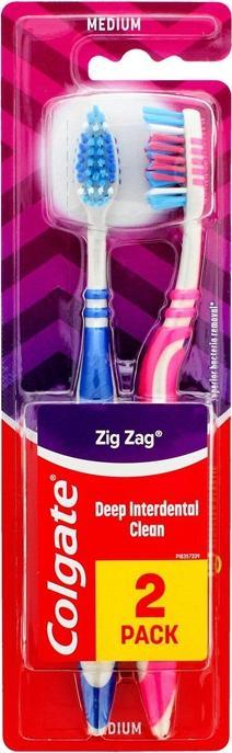 Colgate Toothbrush Zigzag Plus Med 1pcs (1 x)