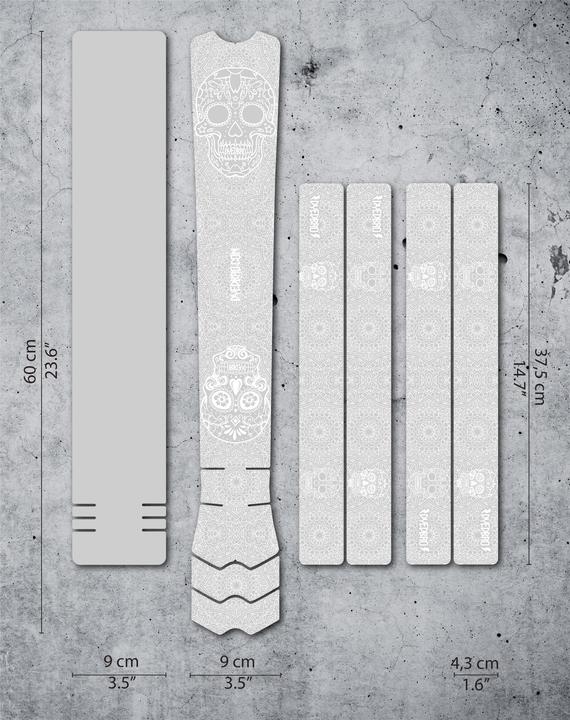 Image du produit Dyedbro Kit de protection de cadre - Día de Muertos - White Gloss