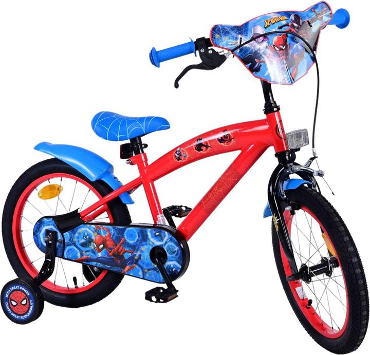 Image du produit Spiderman Vélo enfant Disney Stitch 16 pouces rouge - Sécurité, confort et plaisir réunis!