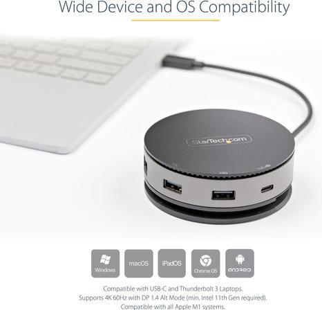 Image du produit StarTech .com Adaptateur USB C multiport (USB-C, 3 Ports)