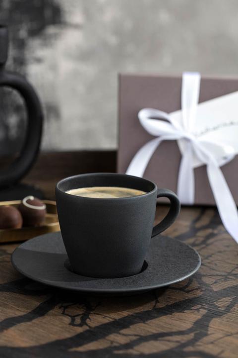Actual product image Villeroy & Boch Coffee Cup and Saucer 2pcs Manufacture Rock blanc (220 ml, 2 x)