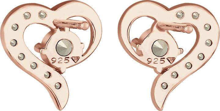 Image du produit Elli Boucles d'oreilles coeur amour cristaux 925 argent Darling (Cristal de verre, Argent sterling 925)