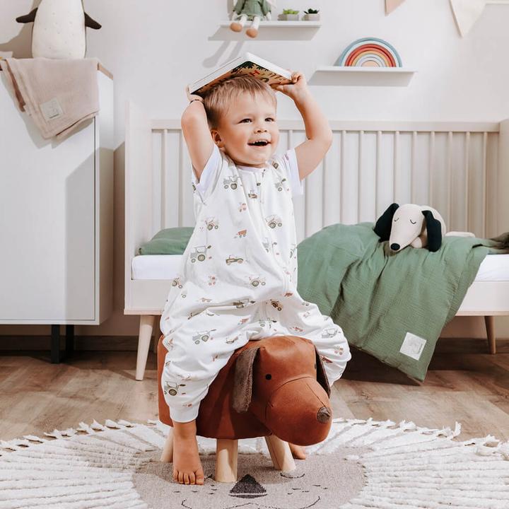 Image du produit Träumeland Sac de couchage d'été pour bébé Jumper Little Farm taille 80 (80 cm)