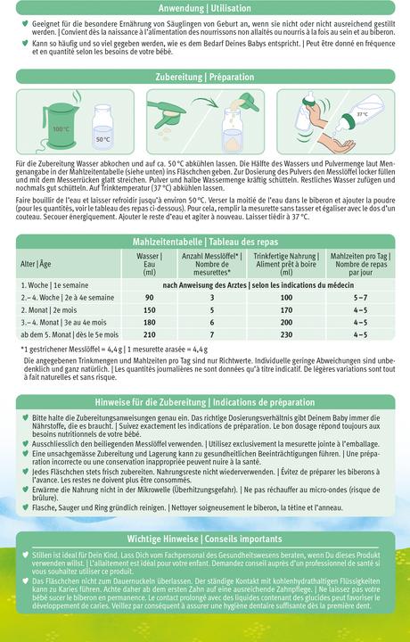Image du produit Holle Lait de départ biologique PRE au lait de chèvre (462 g, dès la naissance)
