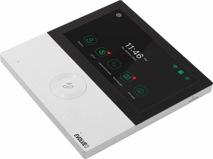 Produktbild Evolveo DoorPhone AHD7, Sada domácího WiFi videotelefonu s ovládáním brány nebo dveří bílý monitor (WLAN)