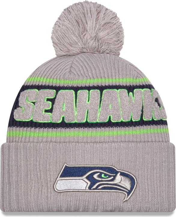 Produktbild New Era NFL Sideline Winter Mütze Seattle Seahawks Grau