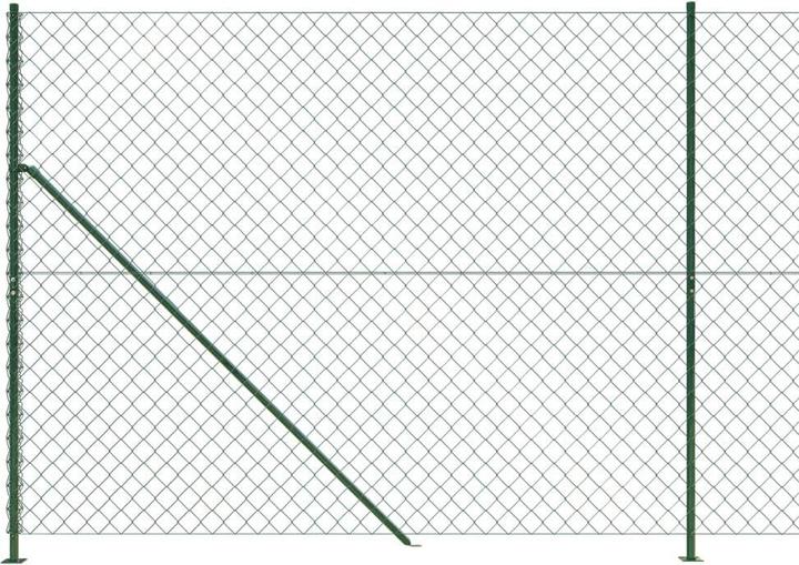 Produktbild VidaXL Maschendrahtzaun mit Bodenflansch Grün 1,8x10 m, Farbe