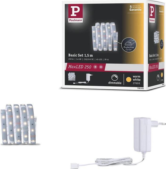 Actual product image Paulmann MaxLED 250 Stripe Set (Warm white, 150 cm, Indoor)