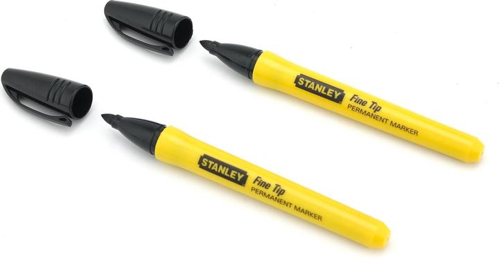 Produktbild Stanley Permanentmarker mit feiner Spitze () (Schwarz, 20 mm, 2 x)