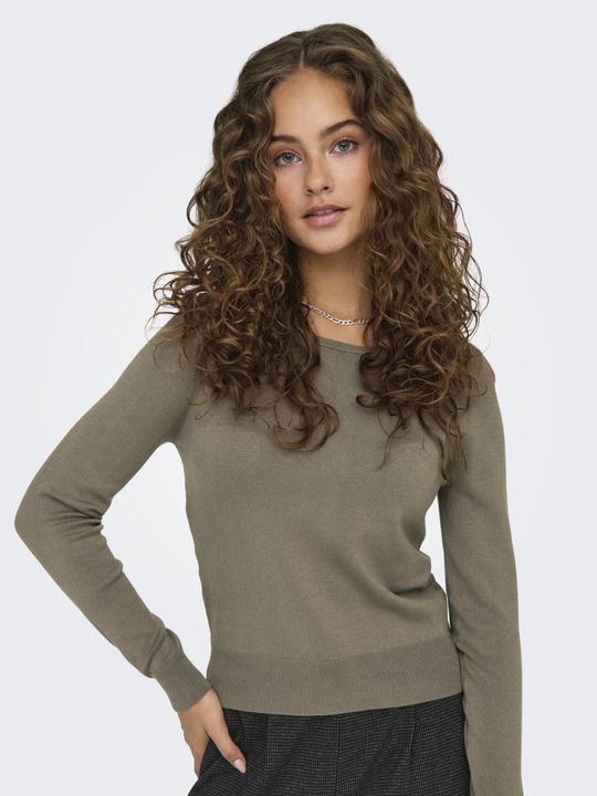 Produktbild Only Normal geschnitten Rundhals Gerippte Ärmelbündchen Pullover Strickpullover (XS)
