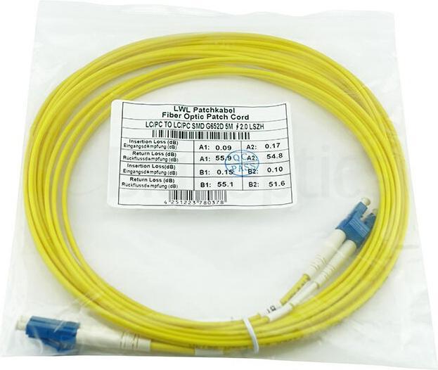Produktbild BlueOptics LRCABLE20M kompatibles LC-LC Singlemode Patchkabel 20 Meter (20 m)