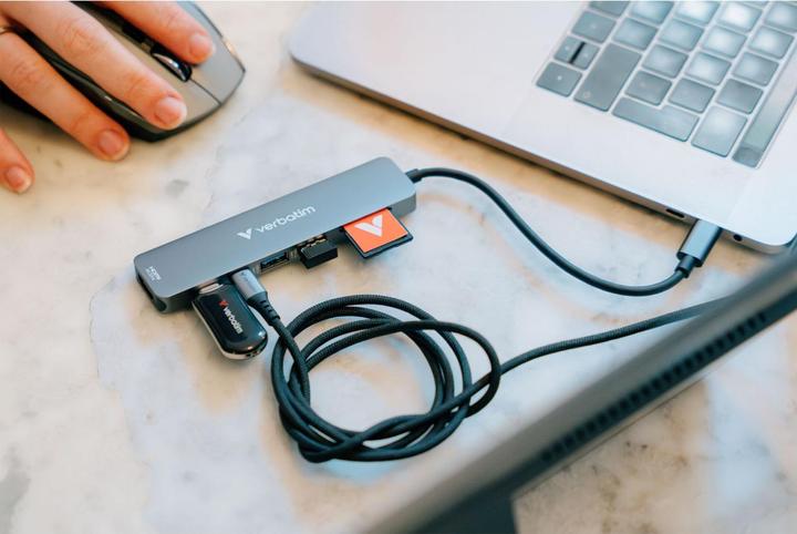 Image du produit Verbatim Plectra Black 64GB USB-C Flash Drive 30224 (64 Go, USB-C)