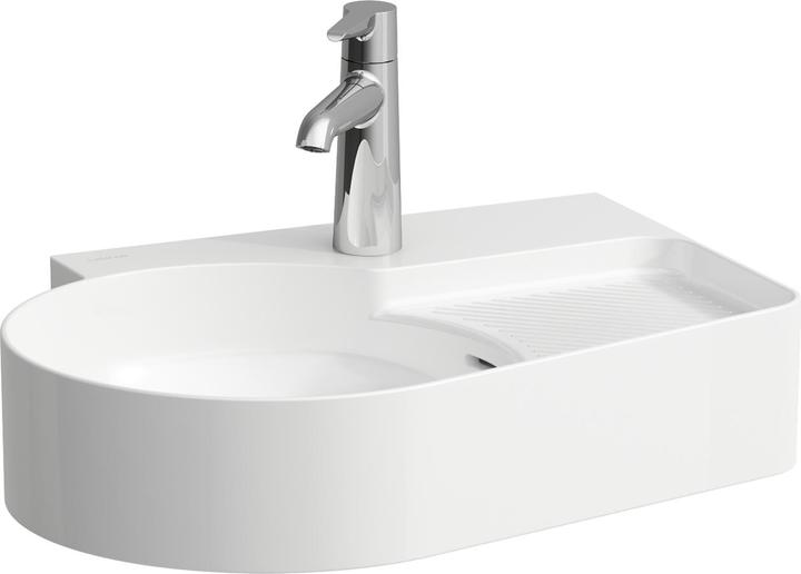 Actual product image Laufen Washbasin VAL 530x400mm LCC white with overflow 1 tap hole (400 mm, 530 mm)
