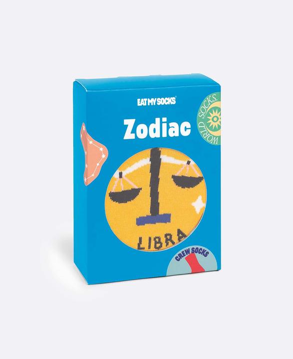 Actual product image Eat My Socks Socks, Zodiac Libra (One size)