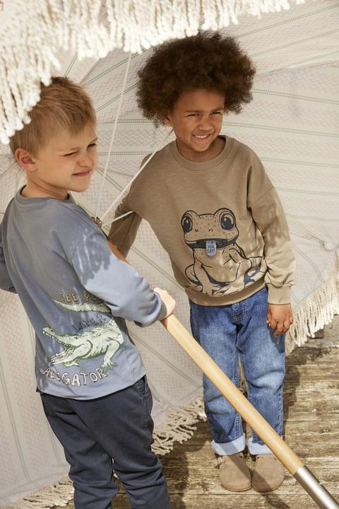 Actual product image Minymo Pullover Timber Wolf (134)