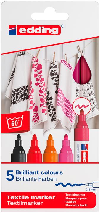 Actual product image Edding Textile markers 4500 (Sorted, 2 mm, 5 x)