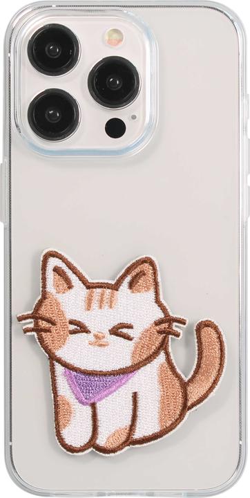 Produktbild PhoneLook Sticker Aufkleber für Handy/Tablet/Computer 3D gestickt Kleine süsse Katze