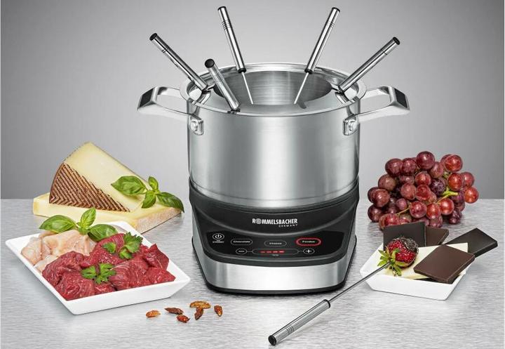 Actual product image Rommelsbacher All-in-One 20.F 1200 (Chocolate fondue, Cheese fondue, Chinoise Fondue, Fondue Bourguignonne)
