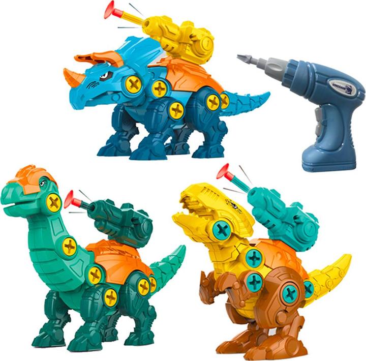 Image du produit VR Shinecon Figurines de dinosaures 3 en 1 à assembler