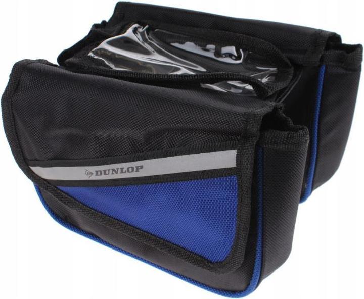 Actual product image Dunlop Torba / sakwa rowerowa na ramę (Czarny/Niebieski) (Frame bag)