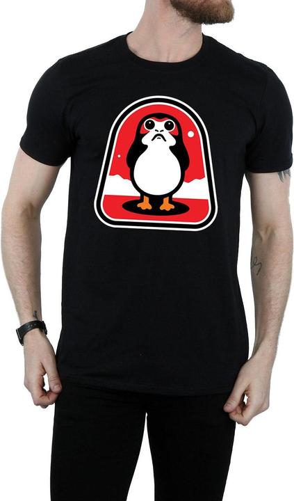 Actual product image Star Wars Mens The Last Jedi Porgs Badge T-Shirt (L)