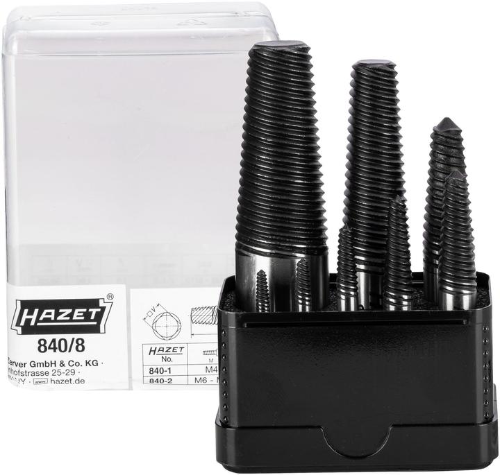Immagine prodotto HAZET Serie di estrattori viti 840/8 ∙ Numero utensili: 8
