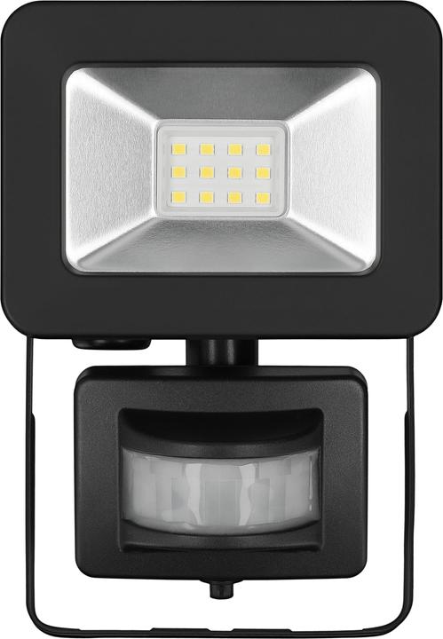 Actual product image Goobay LED outdoor spotlight, 10 W, with motion detector (850 lm, IP44)