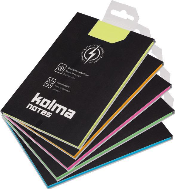 Produktbild Kolma Haftnotizen Notes A6 statisch haftend orange (105 x 148 mm)