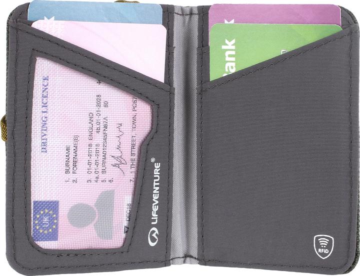 Produktbild Lifeventure RFID Card Wallet, Recycled, Olive