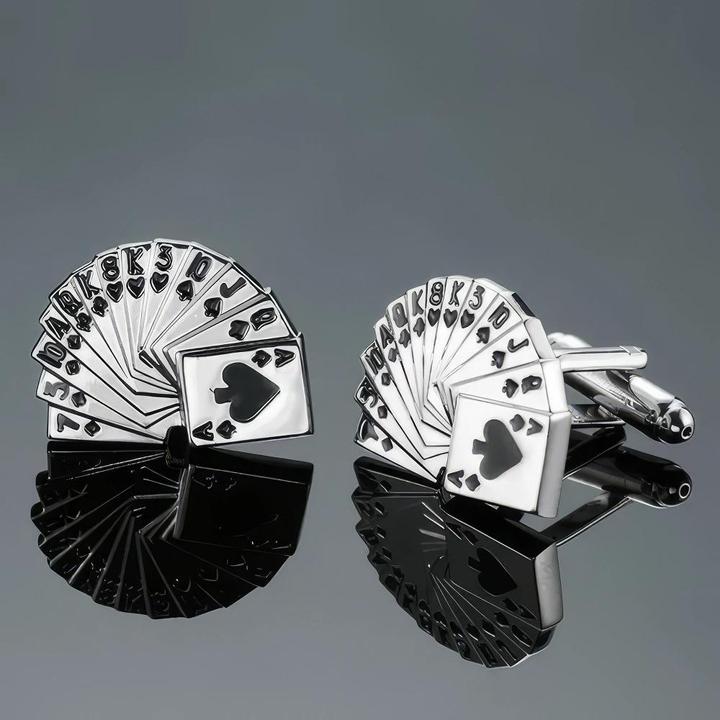 X-Tac Poker King Manschettenköpfe (Metall)