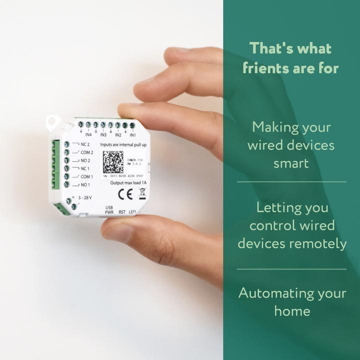 Actual product image Frient IO Module (Zigbee) (Switch actuator)