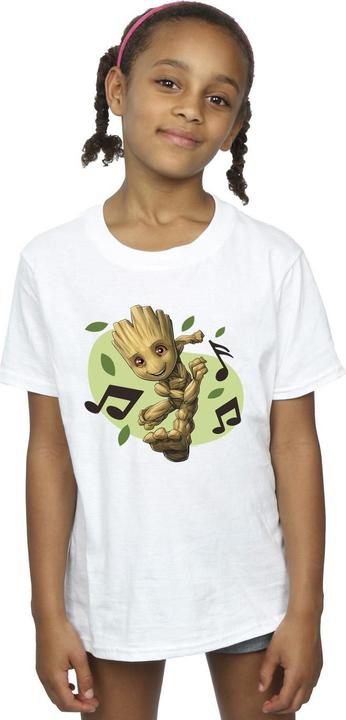 Actual product image Girls Guardians Of The Galaxy Groot Musical Notes Cotton T-Shirt (140, 146)