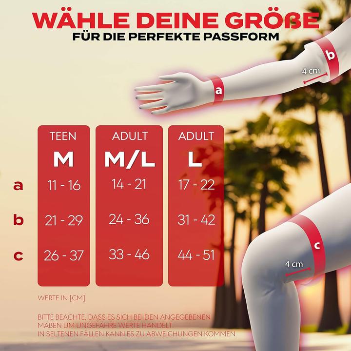 Image du produit Skatewiz Inliner Schoner-Set mit Neopren-Sleeves (6-teilig) (M, Protège-poignets, Genouillère, Coudes, 6 pièces)