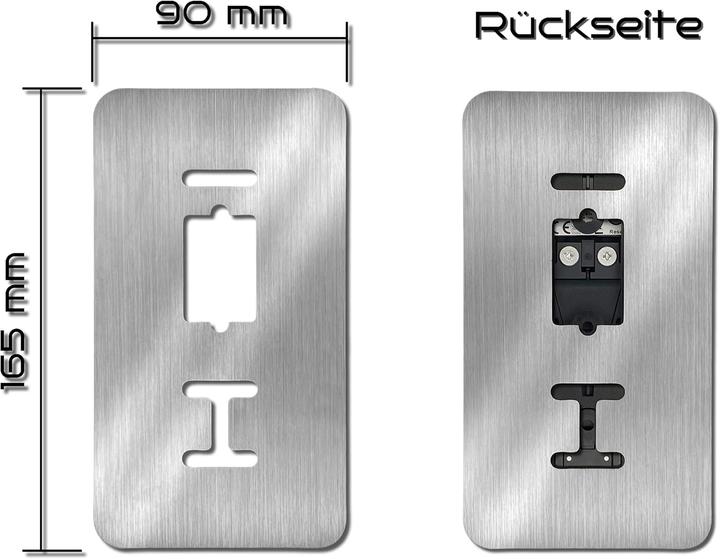Actual product image Baron Design Edelstahl Blende für Blink Doorbell