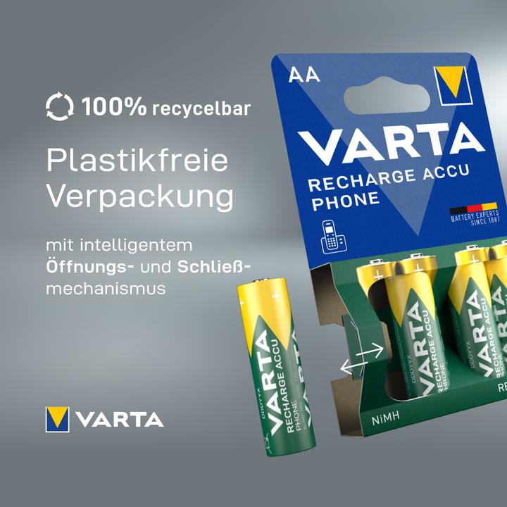 Actual product image Varta Recharge Accu Phone (2 pcs., AAA, 800 mAh)