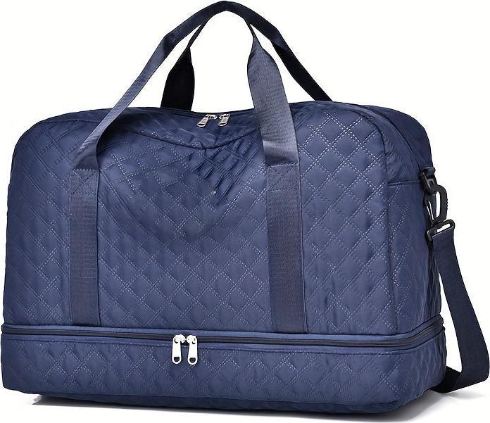 Only-Bags.Store Leichtgewichtige Argyle Muster Gepäcktasche, grosse Kapazität Travel Duffle Bag, Portable Overnight