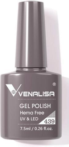 Actual product image Venalisa Gellack 439 UV/LED (439 Stone grey, UV gel varnish)