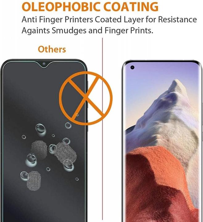 Actual product image Screenguard Xiaomi Mi 11 Ultra Full Screen Protective Glass Film 2.5D 9H (1 Piece, Xiaomi Mi 11 Ultra)